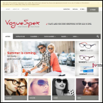 Screen shot of the Voguespex Srl website.