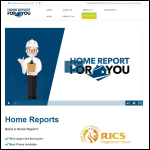 Screen shot of the Home Report For You website.