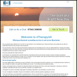 Screen shot of the 4TherapyUK website.