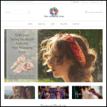 Screen shot of the Hair Accessory Store website.