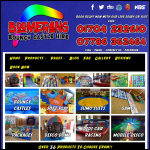 Screen shot of the Boomerang Bouncy Castle Hire website.