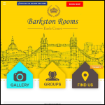 Screen shot of the Barkston Rooms website.