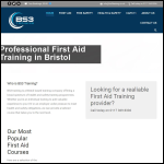 Screen shot of the BS3 Training Ltd website.