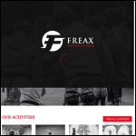 Screen shot of the Freax Adventures website.