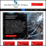 Screen shot of the Glass Repair Westminster website.