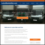 Screen shot of the Luton Man And Van website.