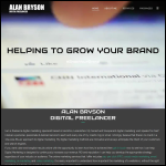 Screen shot of the Alan Bryson Digital Freelancer website.