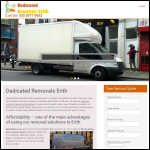 Screen shot of the Dedicated Removals Erith website.