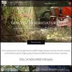 Screen shot of the Langley Arboriculture Ltd website.