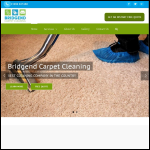 Screen shot of the Bridgend Carpet Cleaning website.