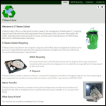 Screen shot of the IT Waste Collect website.