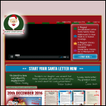 Screen shot of the Santa's Post Office website.