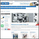 Screen shot of the Locker Shop UK website.