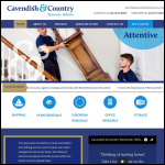 Screen shot of the Cavendish & Country Removals website.