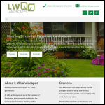 Screen shot of the  Lw Landscapes website.