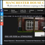 Screen shot of the Manchester house clearance website.
