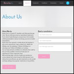 Screen shot of the Revita Clinic website.