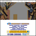 Screen shot of the A1 Property Services website.