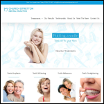 Screen shot of the Church Stretton Dental Practice website.