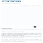 Screen shot of the Steam Room Company website.