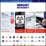 Screen shot of the Langley Autocraft website.