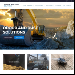 Screen shot of the Odour and dust solutions website.