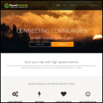 Screen shot of the Rural Comms (Rural internet Services) website.