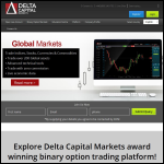 Screen shot of the Delta Capital Markets website.