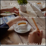 Screen shot of the MacGregor IT Solutions website.