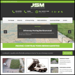 Screen shot of the JSM Paving website.