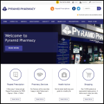 Screen shot of the Pyramid Pharmacy - Borehamwood website.