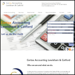Screen shot of the Certax Accounting London website.