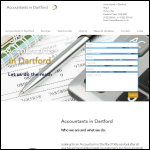Screen shot of the Accountants in Dartford website.