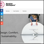 Screen shot of the Modular Workspace website.