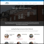 Screen shot of the Warwickshire & Worcestershire Roofing Ltd website.