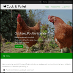 Screen shot of the Cock and Pullet Norfolk website.