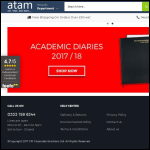Screen shot of the Atam.co.uk website.