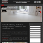 Screen shot of the Horizon Flooring website.