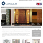 Screen shot of the Kensington security doors and windows website.