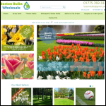 Screen shot of the The Boston Bulb Co Ltd website.