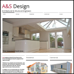 Screen shot of the A&S Design Services website.