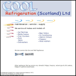 Screen shot of the A Cool Refrigeration website.