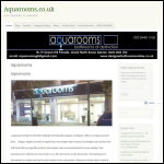Screen shot of the Aquarooms website.