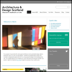 Screen shot of the Architecture & Design Scotland website.