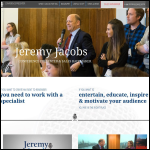 Screen shot of the Jeremy Jacobs Communications Ltd website.