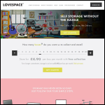 Screen shot of the LOVESPACE Ltd website.
