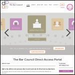 Screen shot of the The Bar Council Direct Access Portal website.