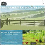 Screen shot of the Blackdown Hills West Country Eggs website.