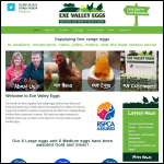 Screen shot of the Exe Valley Eggs website.