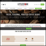 Screen shot of the Littlestone Coffee Roasters website.